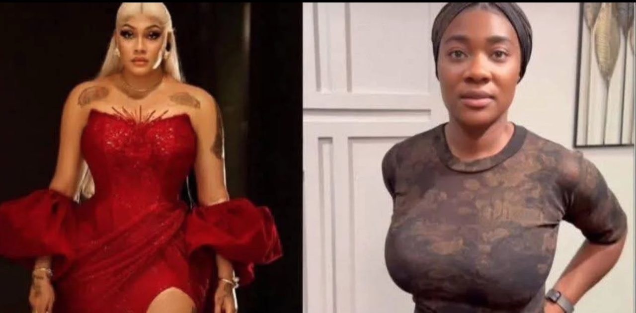 Mixed reactions as Angela Okorie ‘exposes’ alleged reason for Mercy Johnson’s drastic weight loss