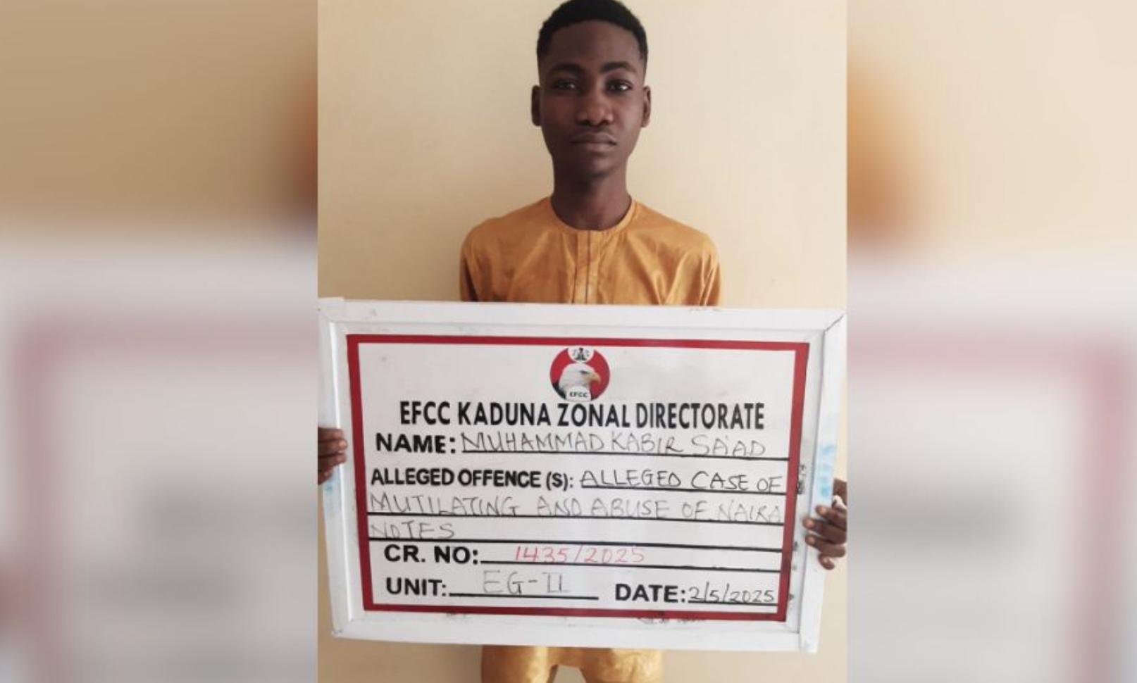 Popular TikToker jailed for Naira abuse