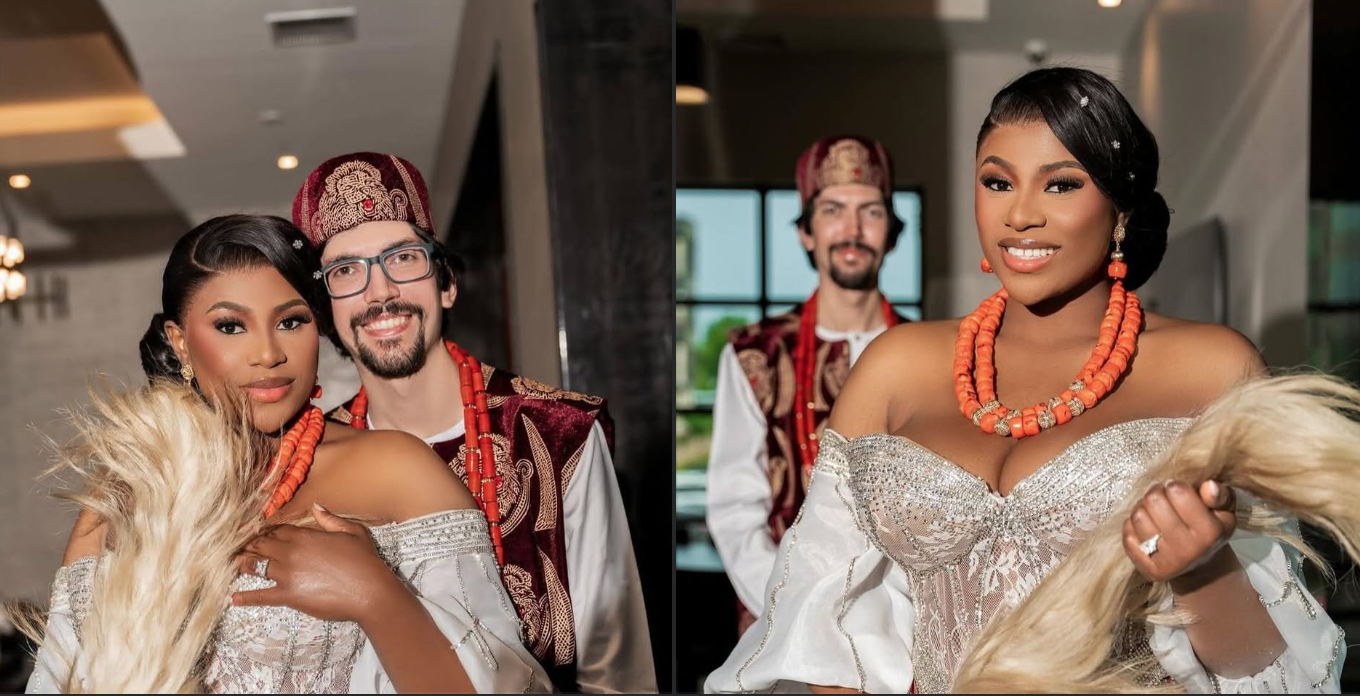 Popular Nollywood actress, Awoke flaunts Caucasian husband-to-be, announces engagement