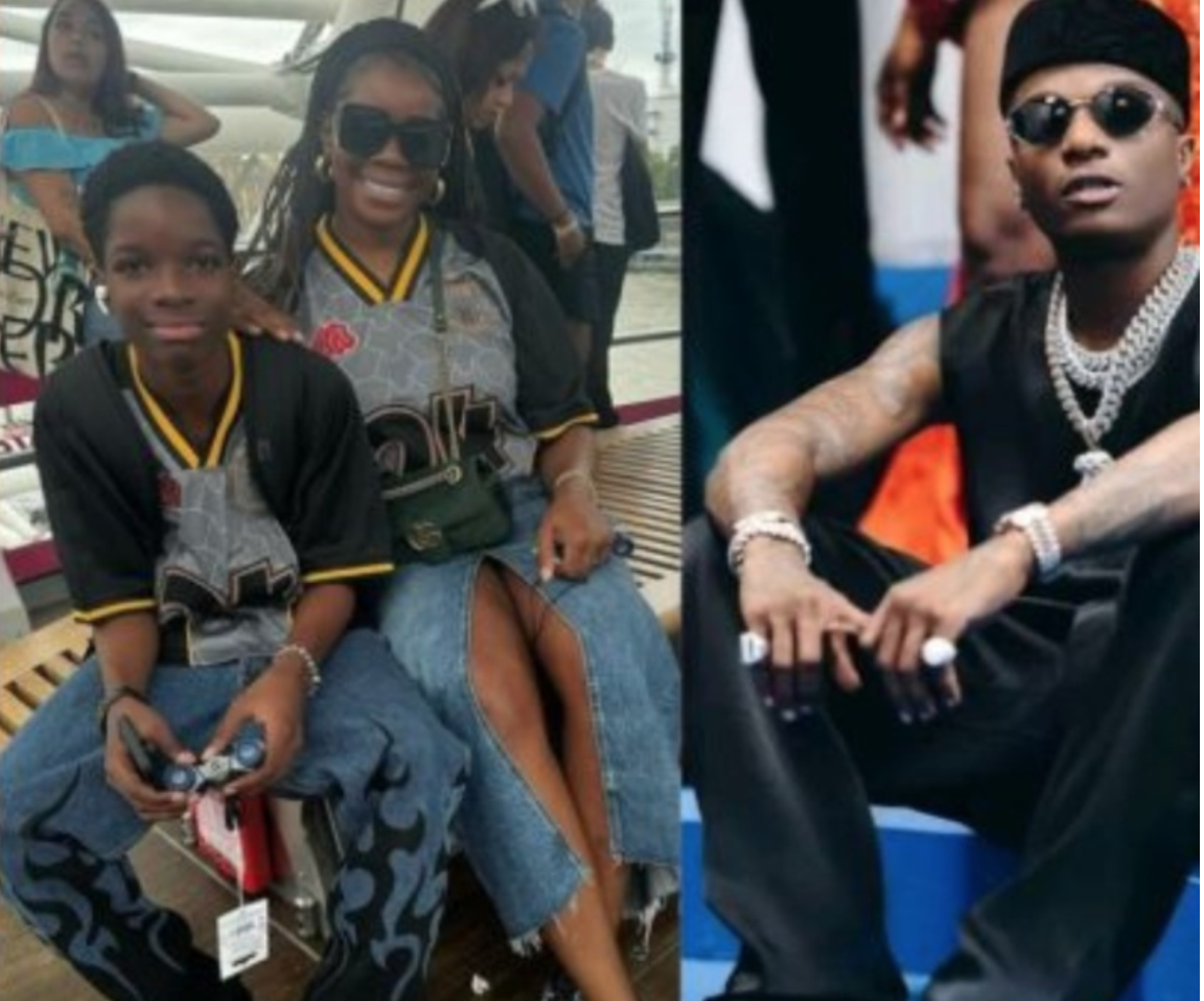 This is so wrong – Wizkid’s first babymama endangers singer’s son’s life while teaching him a life skill