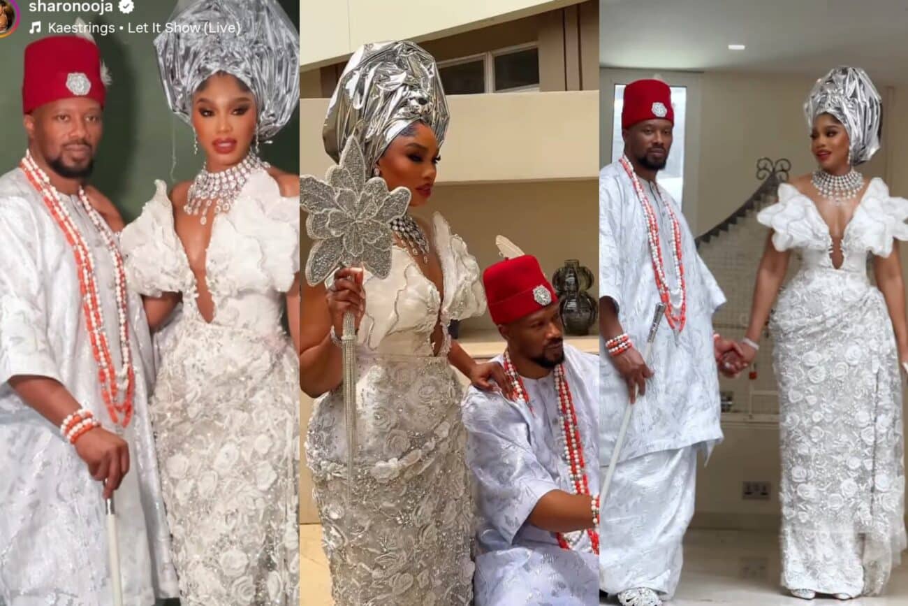 Sharon Ooja speaks on marriage on first traditional wedding anniversary