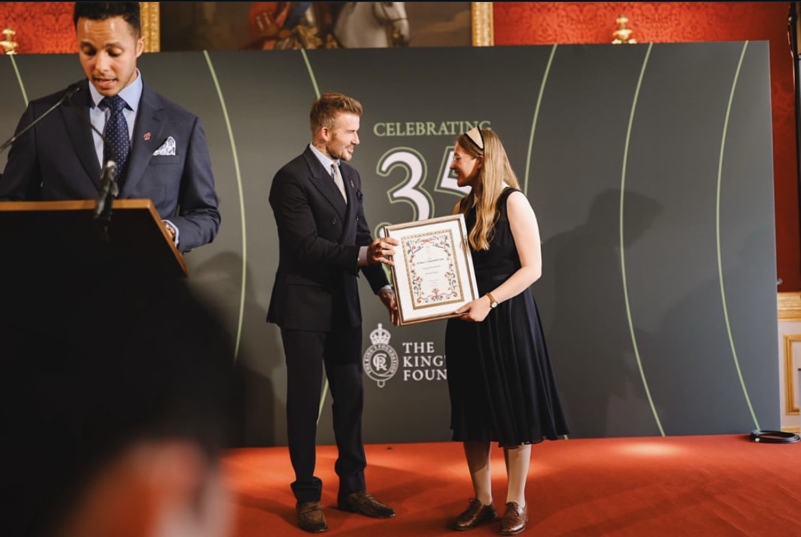 David Beckham receives knighthood from King Charles