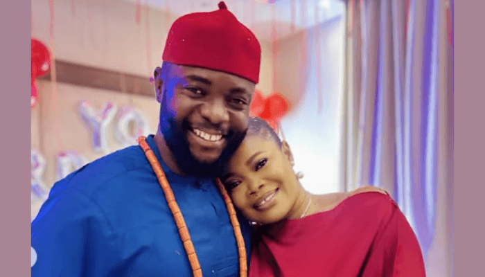 Too dramatic – Ruby Ojiakor flaunts wedding ring after wedding with filmmaker Moc Madu