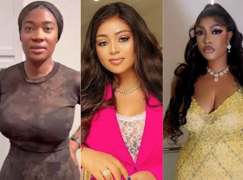 You are mad – Regina Daniels berates Angela Okorie over remarks against Mercy Johnson