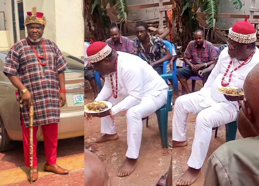 Nollywood actor, Ugezu Ugezu goes spiritual for relatives (video)