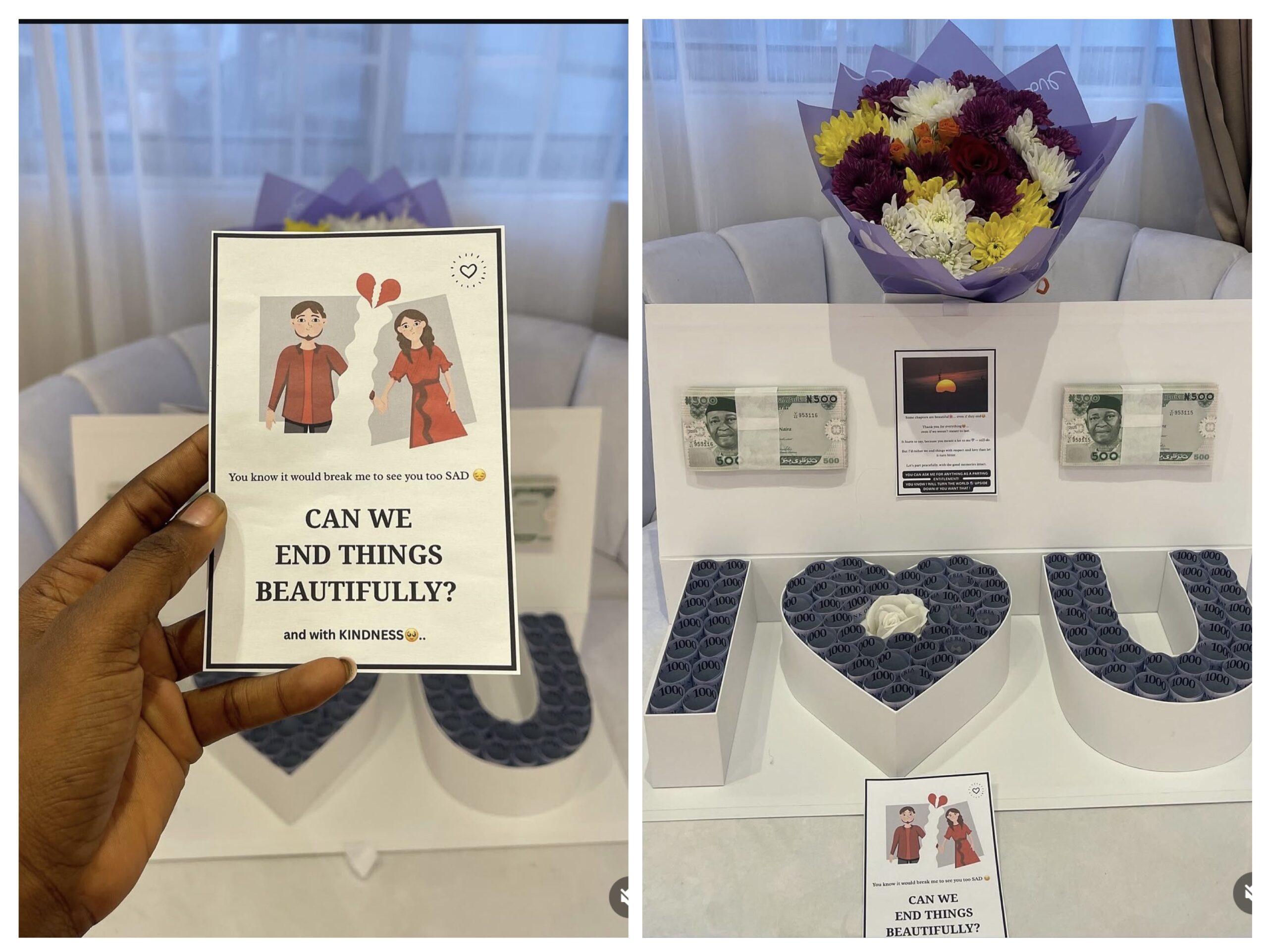 Breakup Package: Netizens not impressed with new thoughtful gifts after relationships hit rock bottom