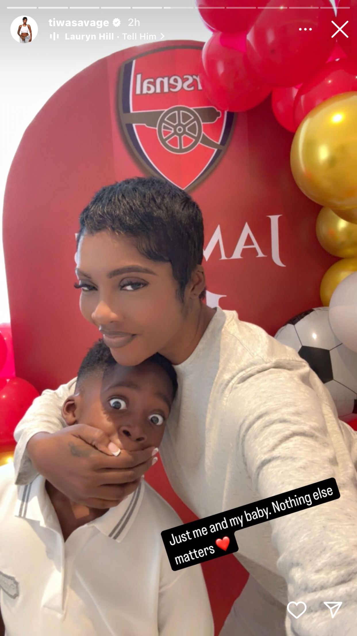 ​’I Started Crying’- Tiwa Savage Opens Up About Gender Disappointment and Bonding Struggles With Son Jamil
