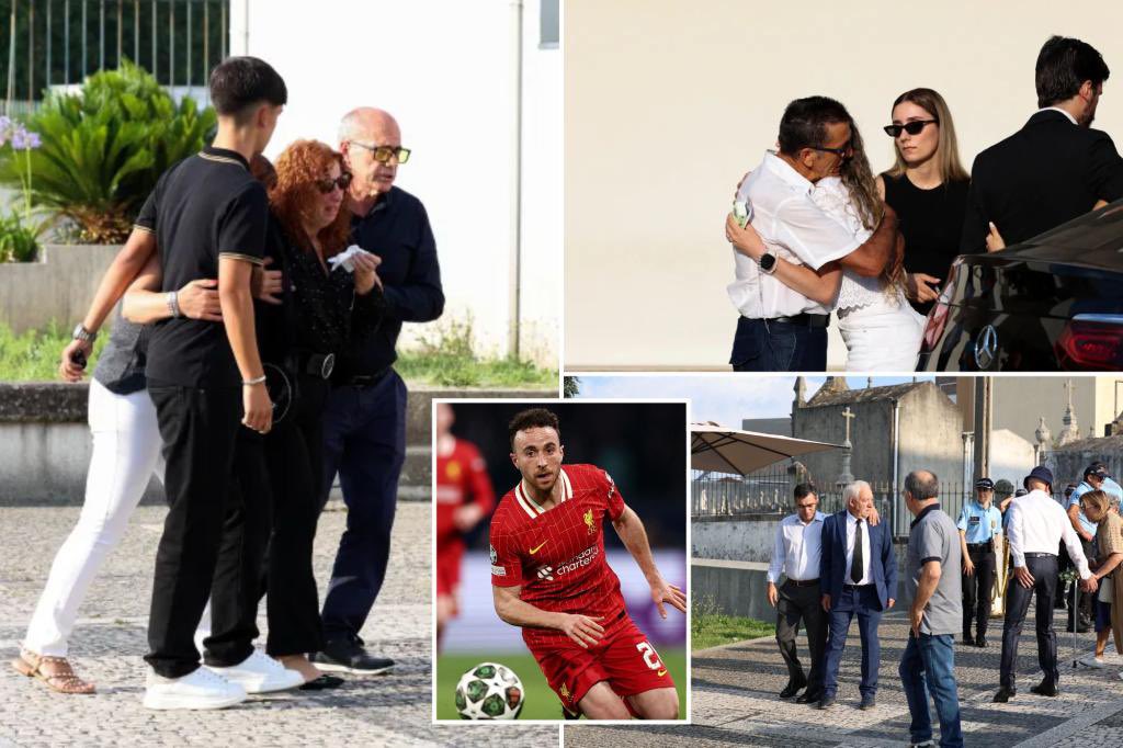Diogo Jota: Footballers attend Portuguese player’s funeral (PHOTOS)