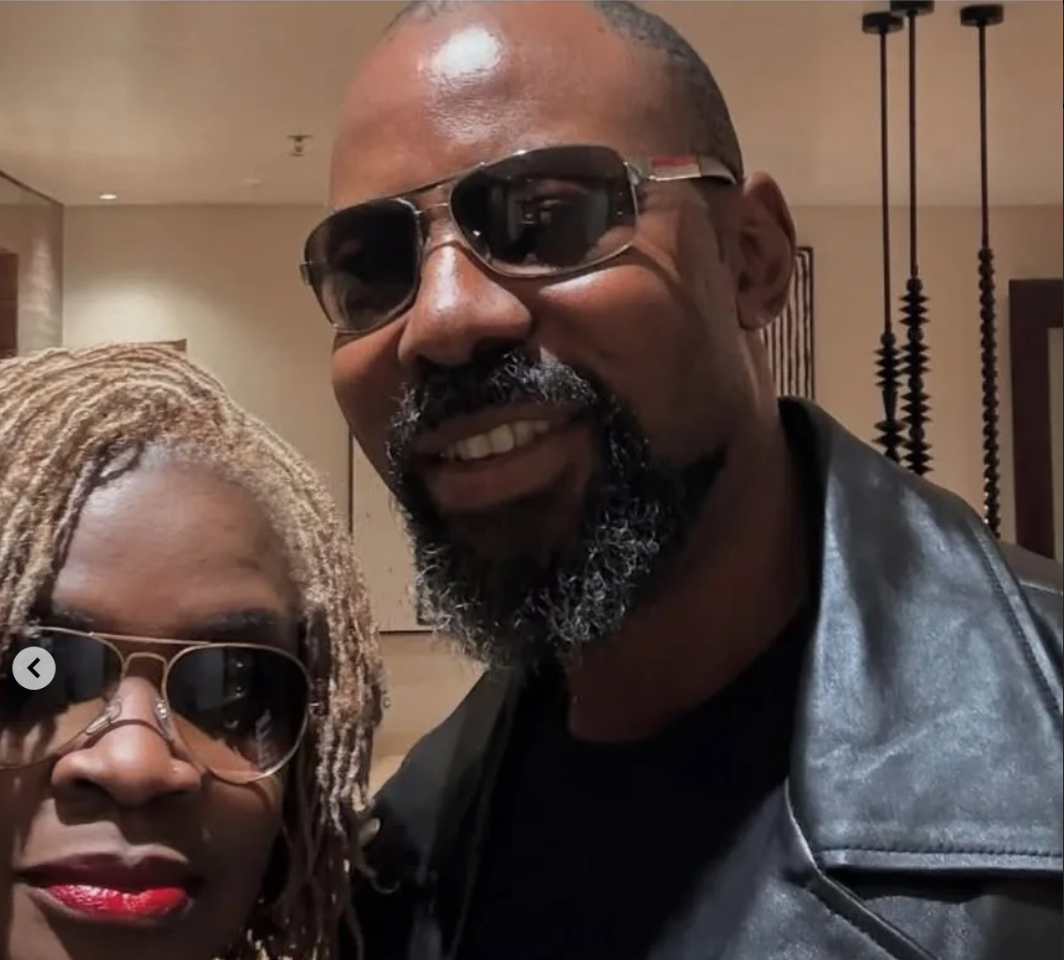 Yinka Theisan reacts as Link Edocie makes strong vow against her, despite her subtle pleas