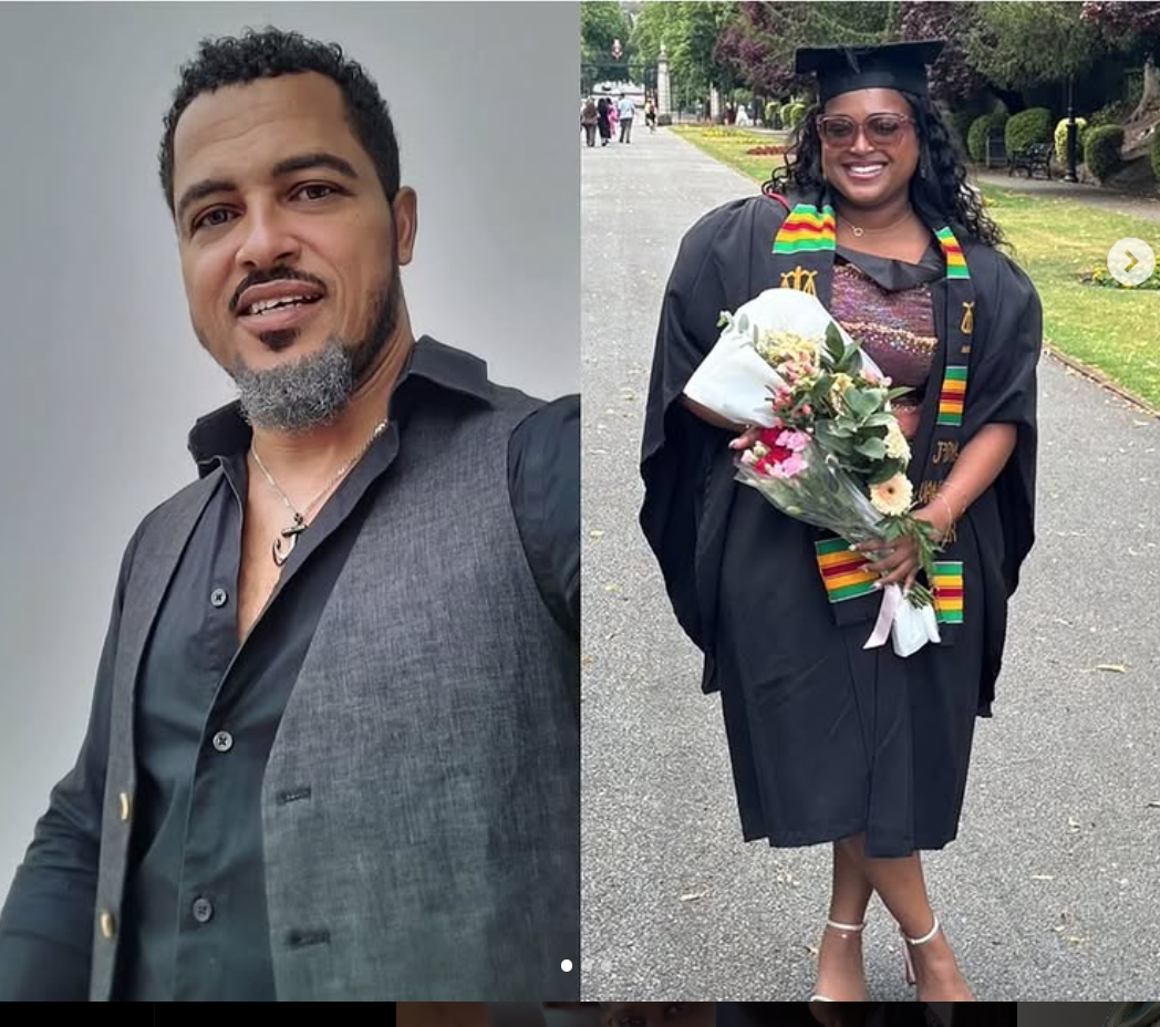 Wife or Daughter – Mixed Reactions Trail Actor Van Vicker’s Daughter’s Graduation celebration