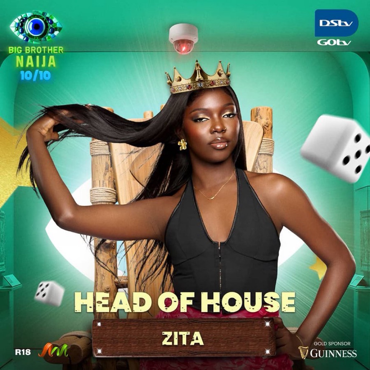 BBNaija S10: Zita Steals the Show, Emerges HOH After Doris’ Shocking Loss