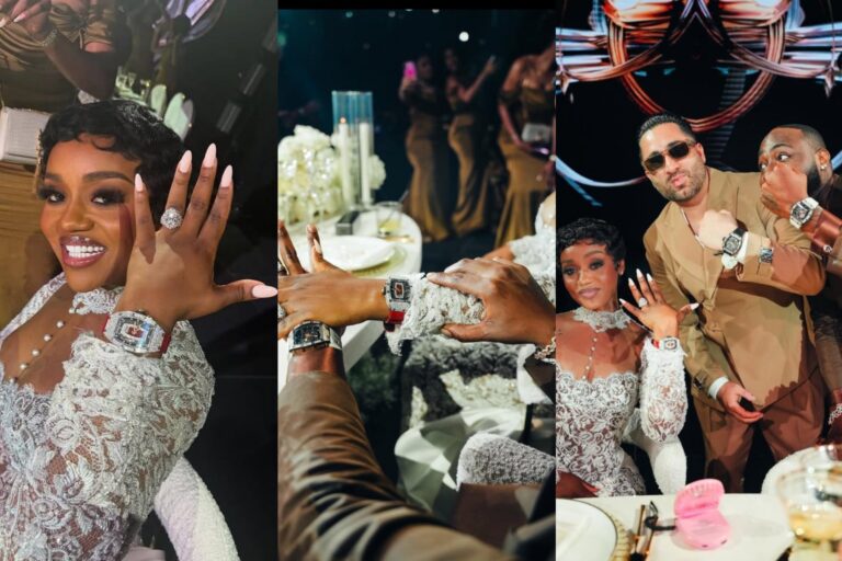 Chioma Shines as Davido Gifts Her $300K Richard Mille Diamond Beauty