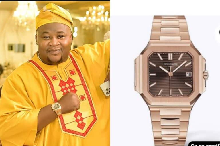 Cubana Chief Priest Flaunts Rare Patek Philippe Watch, Says Only President Tinubu, Davido & Himself Own It
