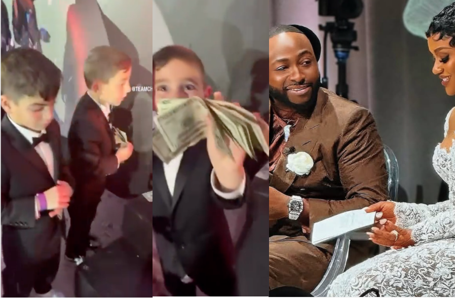 Watch Moment ‘White’ Ring Bearer Was Caught ‘Stealing’ Money At ChiVido Wedding