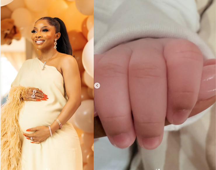 PHOTO: Toke Makinwa Welcomes her First Child
