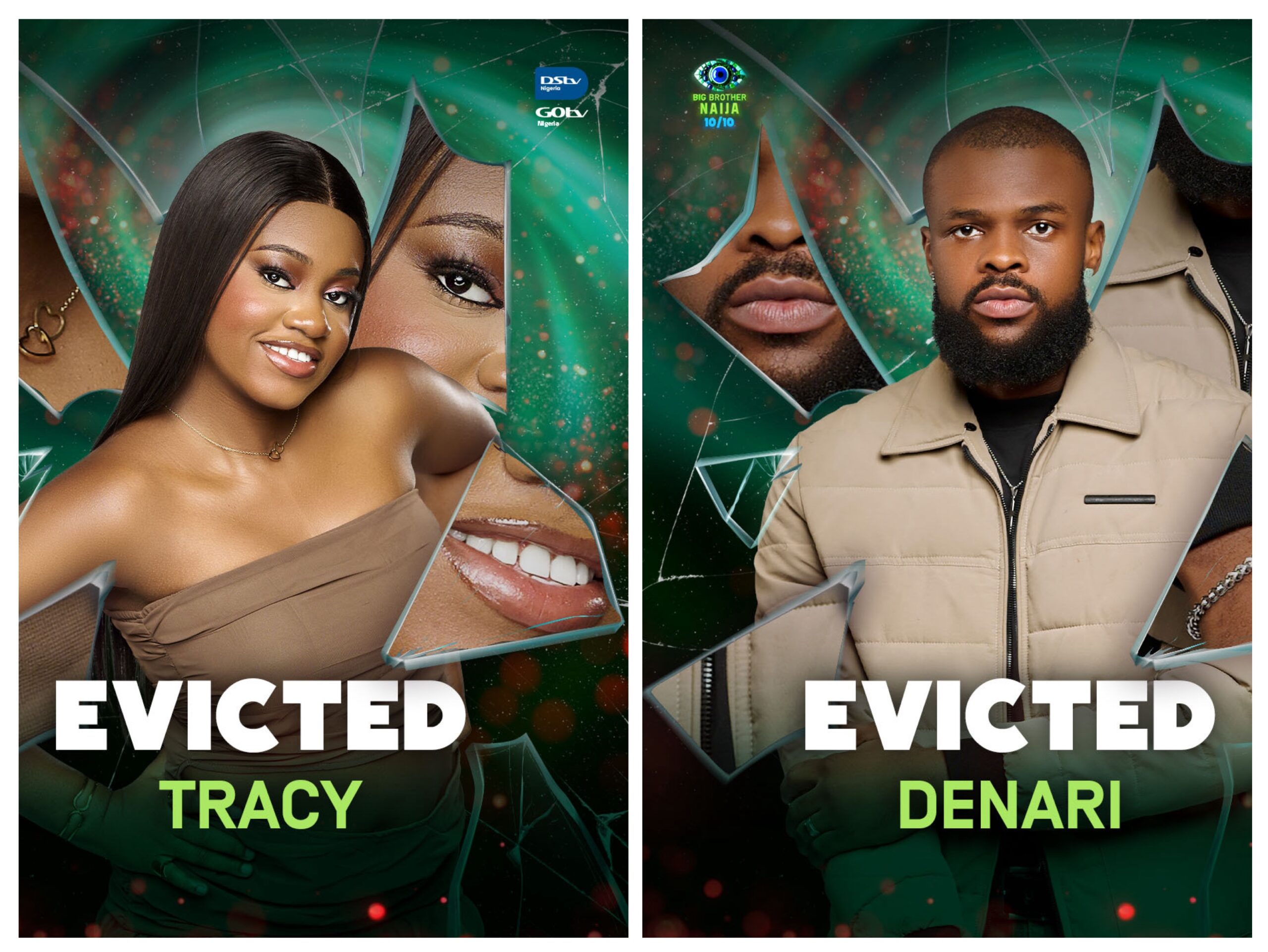 BBNaija: Denari, Tracy Eliminated from Biggie’s House