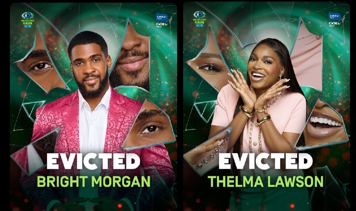 Shock Eviction! Bright Morgan and Thelma Lawson Exit BBNaija House After Saturday Night Party