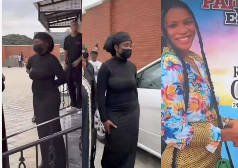 PHOTOS: Phyna, Looking Like a Shadow of Herself As Sister Crushed by Dangote Truck is buried
