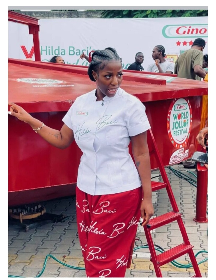 Crowd Goes Wild at Hilda Baci’s Giant Jollof Cook-Off
