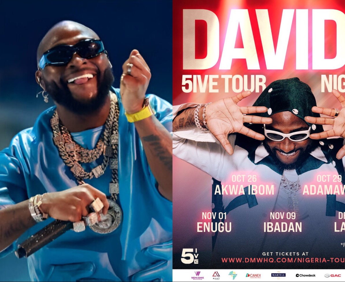 Davido Brings “5ive” Home, Announces Electrifying National Tour