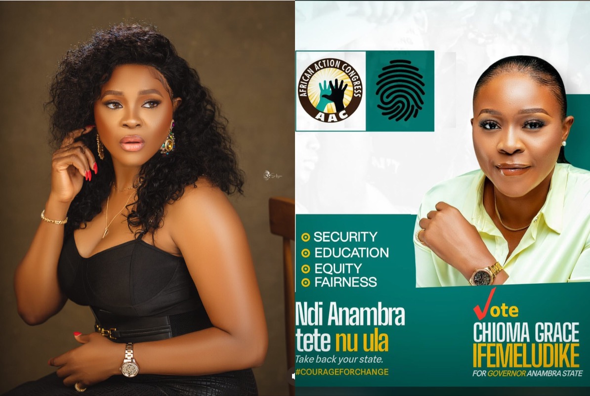 Actress Chioma Ifemeludike Shuts Down Internet With Stunning Photos As She Declares Bid for Anambra Guber Election