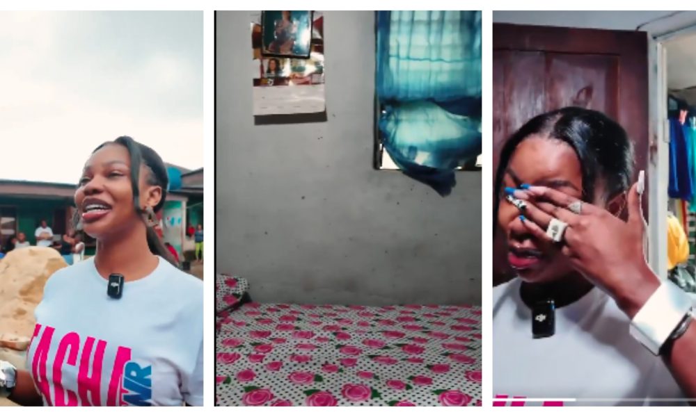 This Is So Emotional – Tacha Breaks Down As She Revisits ‘Old life’ [Photos]