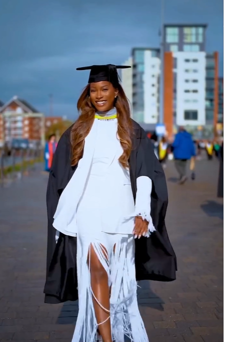 Yes, I Have Two Heads- Actress Jemima Osunde Brags as She Bags 3rd Degree