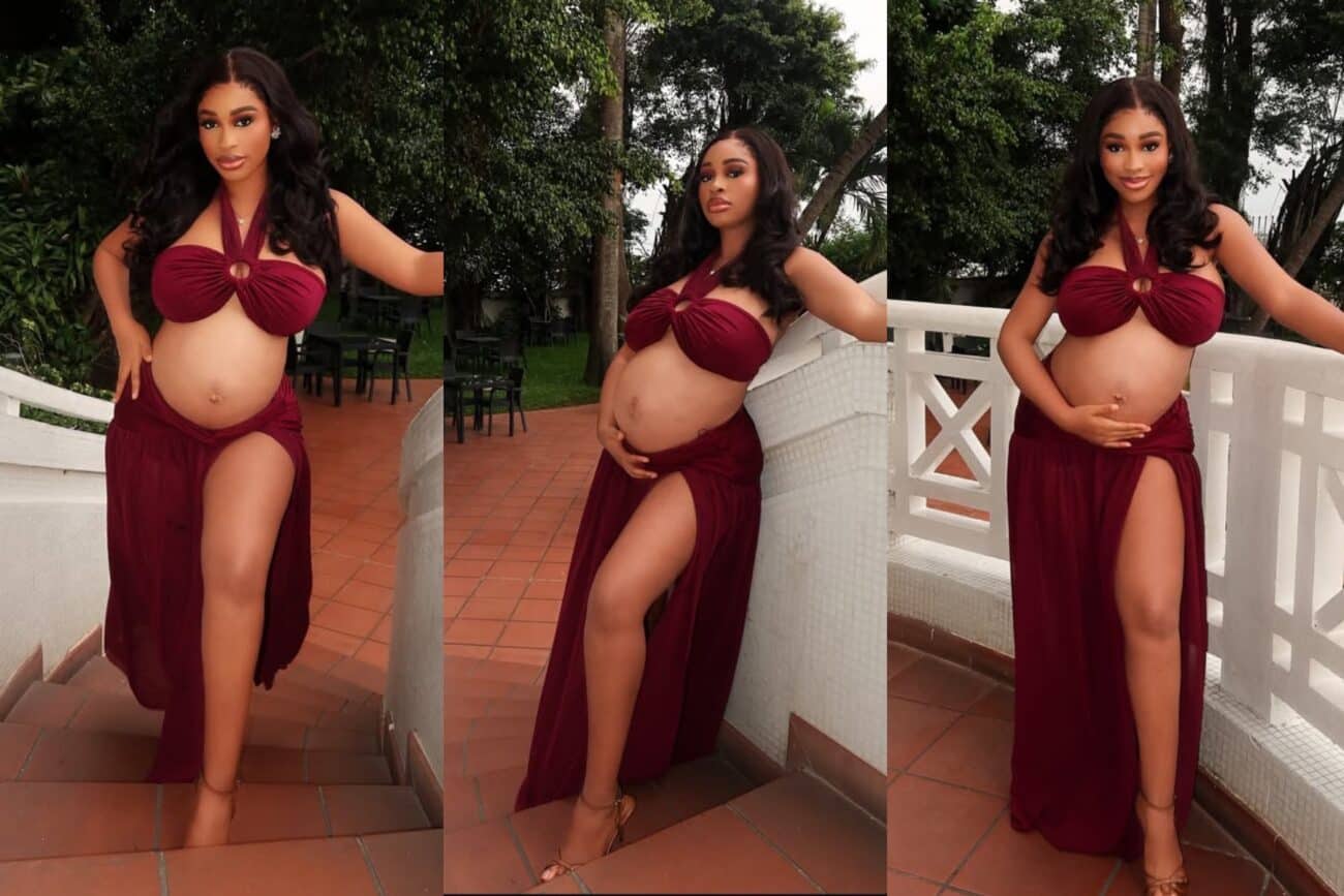 Hot Mamacita-  Yetunde Barnabas Steals the Show with Sultry Maternity Photos of Her Newborn Son