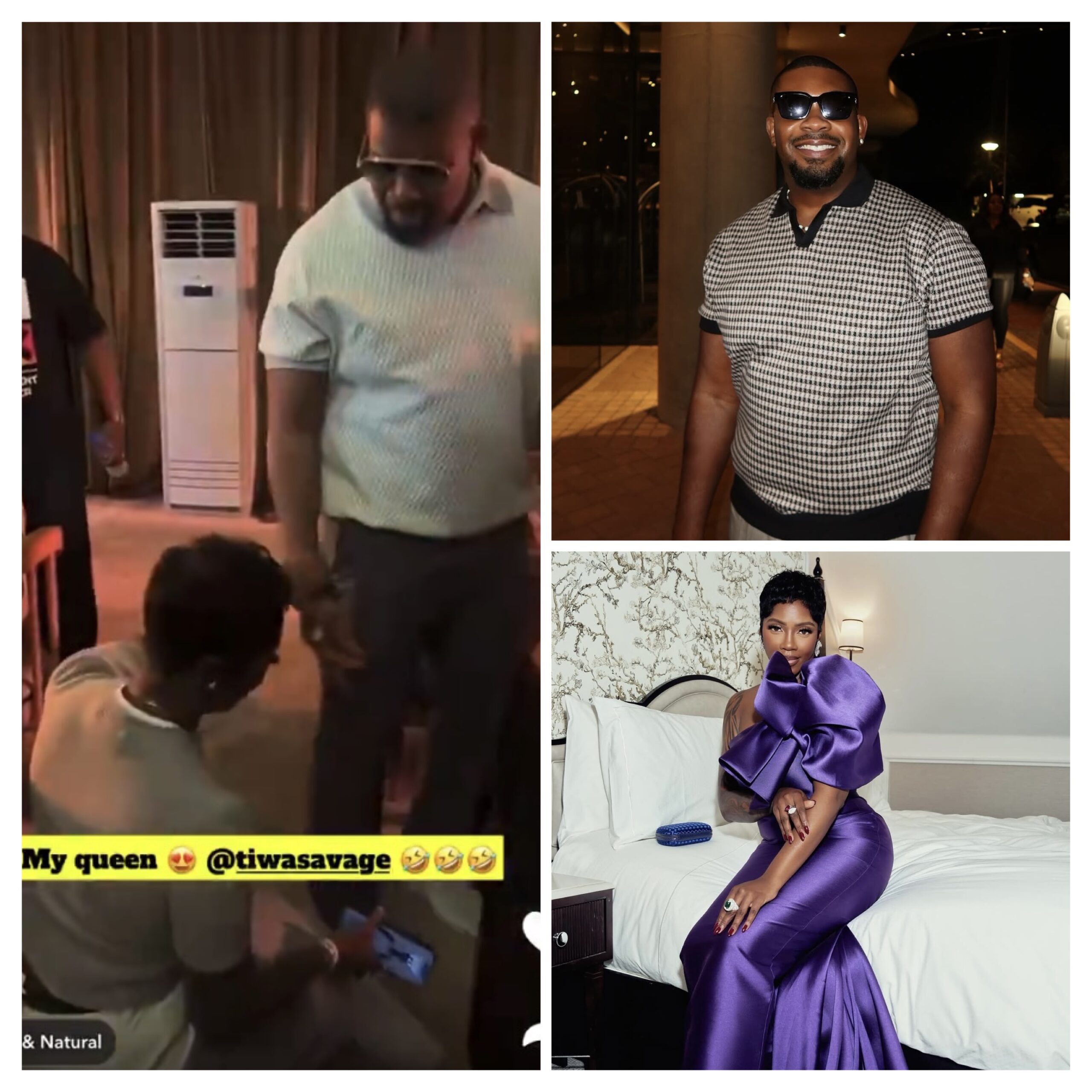 Heartwarming Moment Tiwa Savage Knelt to Greet Don Jazzy, Netizens React