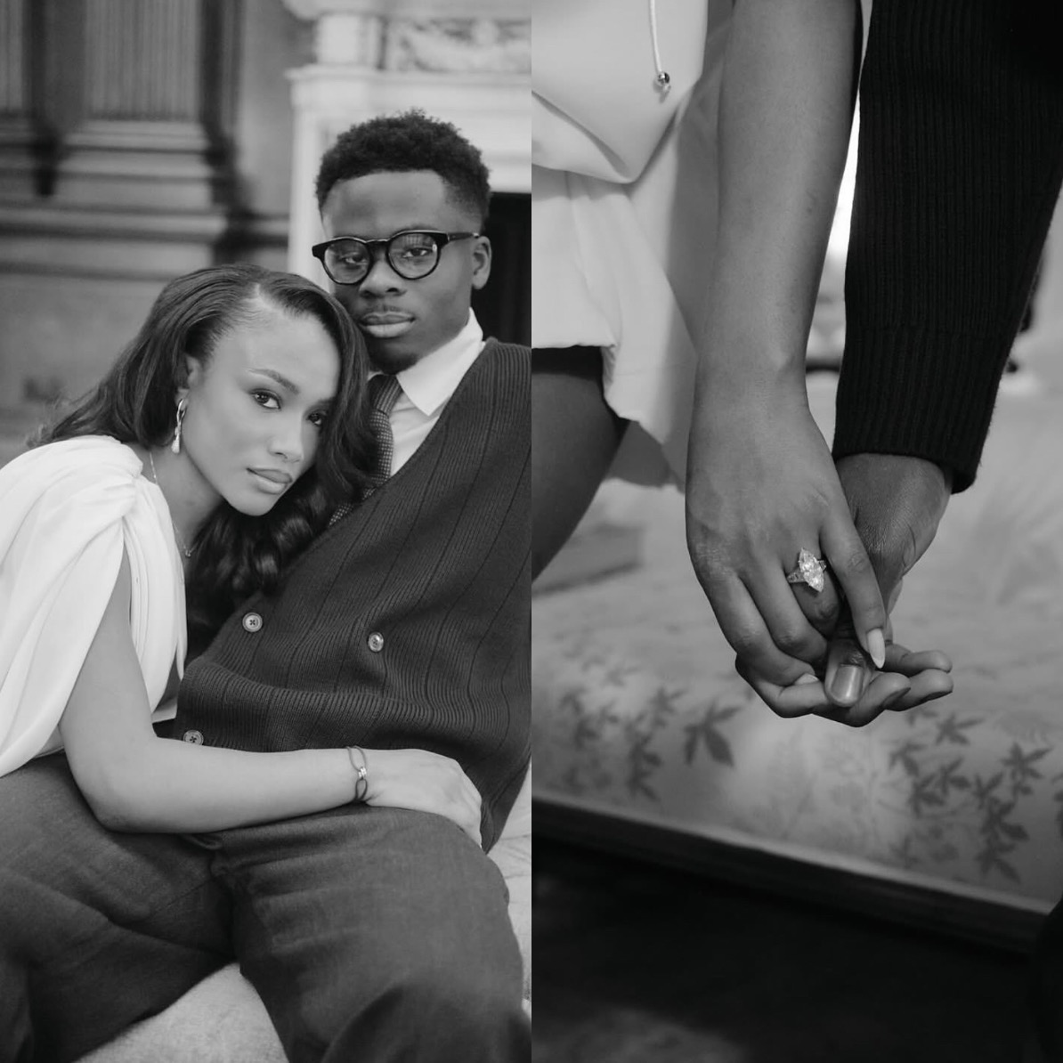 Arsenal Superstar Bukayo Saka Shows off Engagement Pictures (Photos)