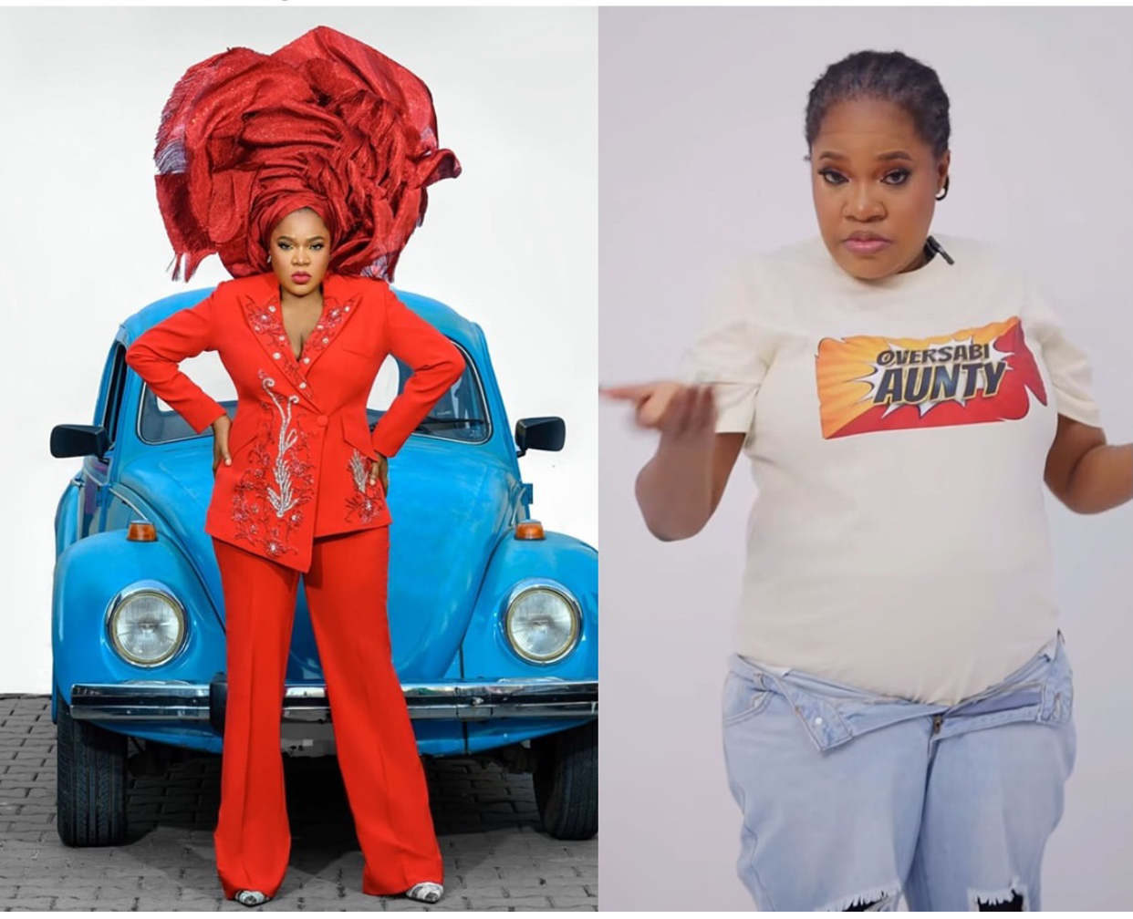 Fans Drag Man Who Asked Actress Toyin Abraham to Work on Tummy