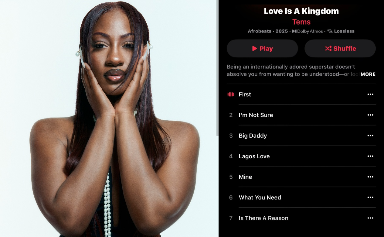 Tems Shocks Fans with Surprise EP ‘Love Is a Kingdom’