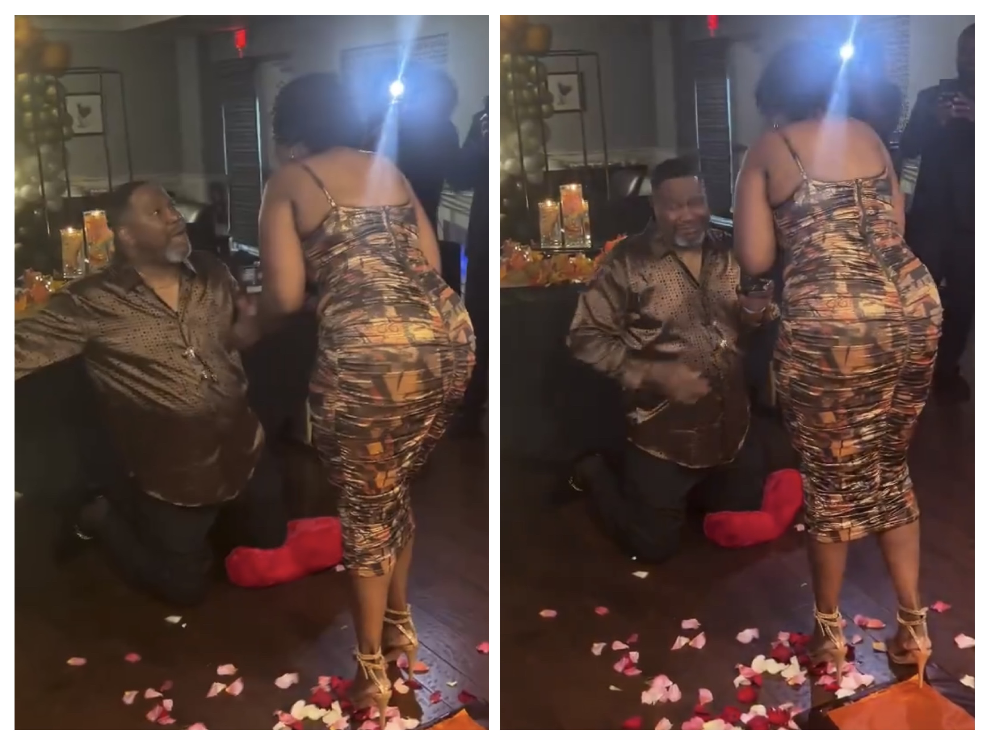 Netizens Drag Senior Citizen Who Went on Double-Knees to Propose