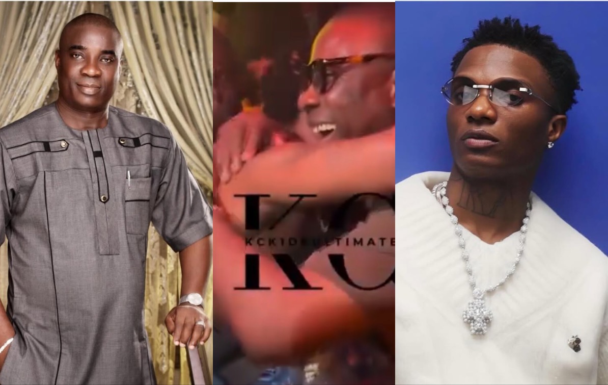 Wizkid Links Up With Fuji Icon KWAM 1 Upon Arrival to Lagos