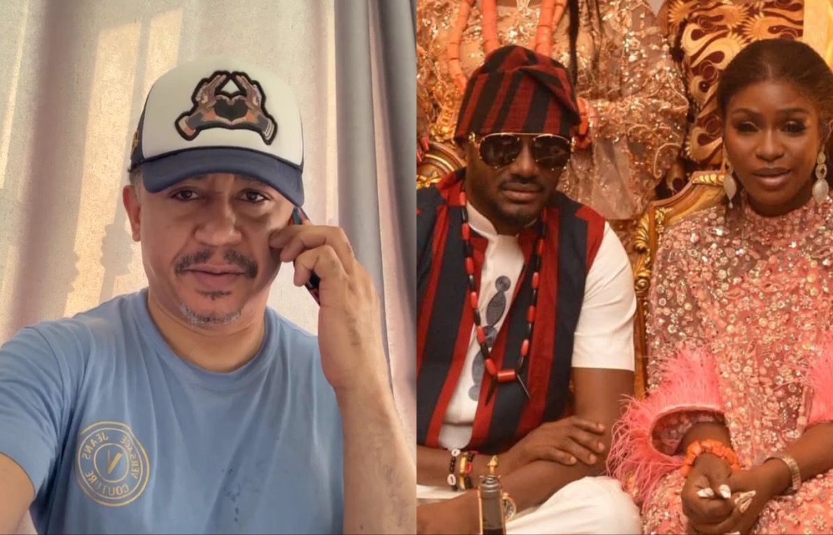 Reactions Flow as 2Baba Storms Daddy Freeze’s Live, Fights Wife on Session