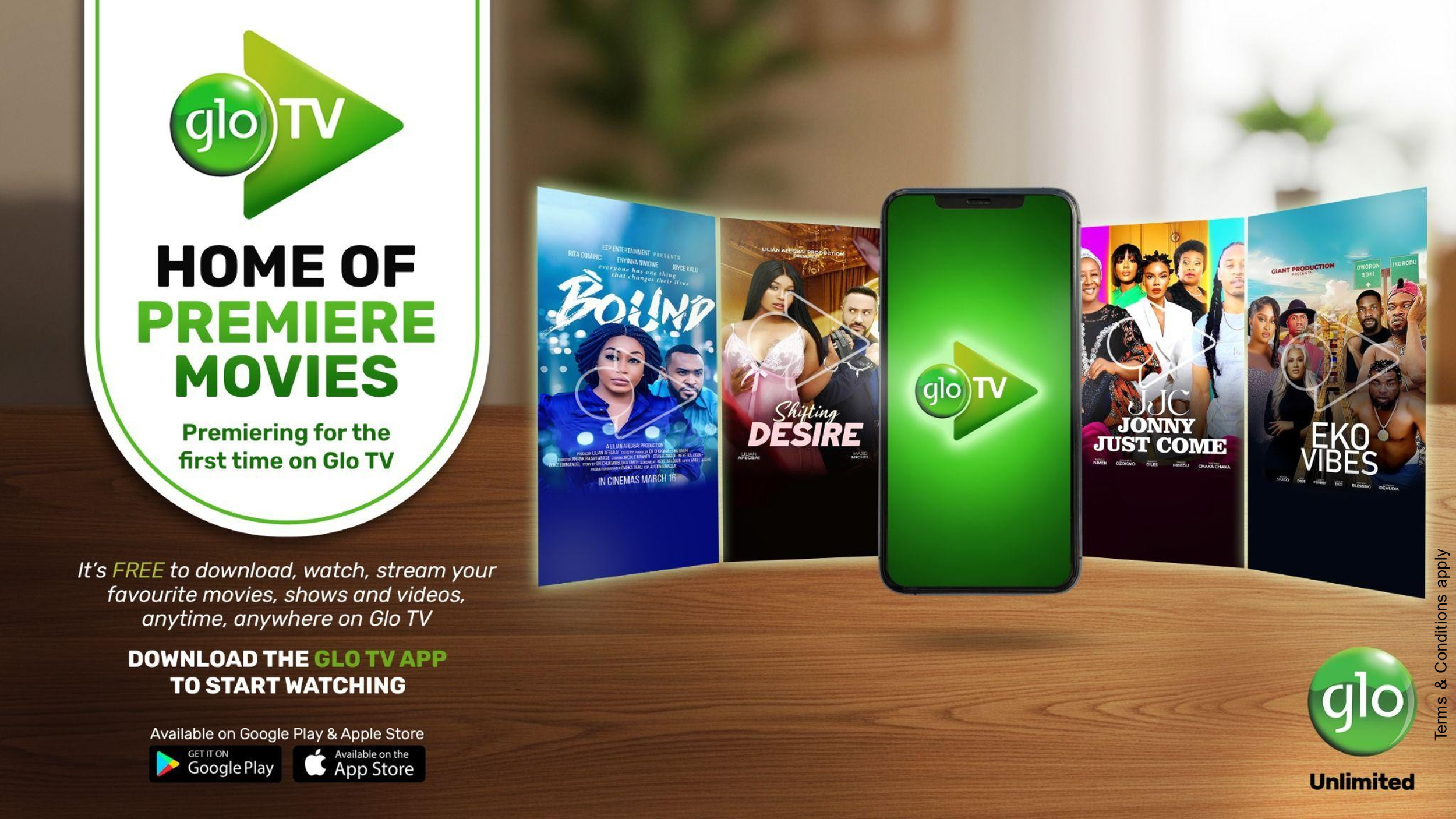 Globacom Unveils Four Never-Before-Seen Movies Exclusively on Glo TV