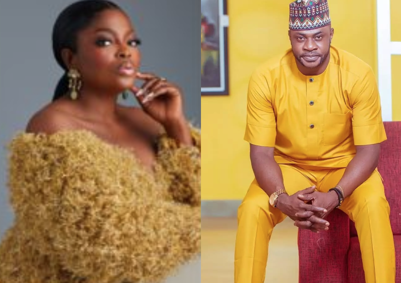 This is Not Right At All – Fans Queries Actor Odunlade Adekola’s Outfit to Funke Akindele’s Movie Premiere
