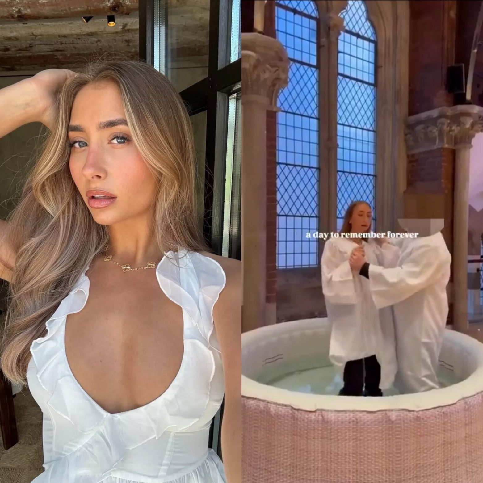 Adult Content Creator, Lily Phillips Undergoes Baptism After Sleeping With 1000 Men