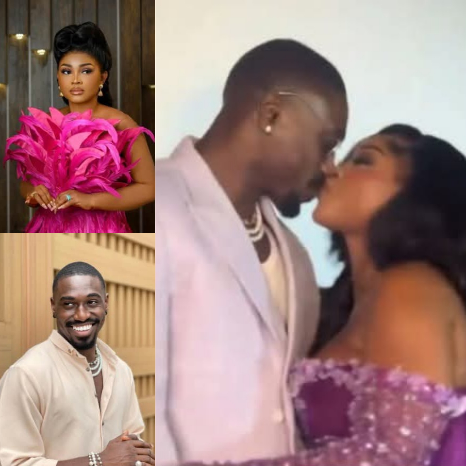 Actress Mercy Aigbe Stuns Netizens as She Kisses Co-Star Vine Olugu at Movie Premiere