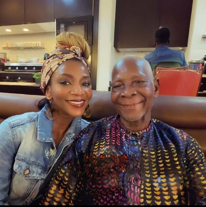 Genevieve Nnaji Makes Rare 2026 Appearance to Celebrate Father’s 90th Birthday