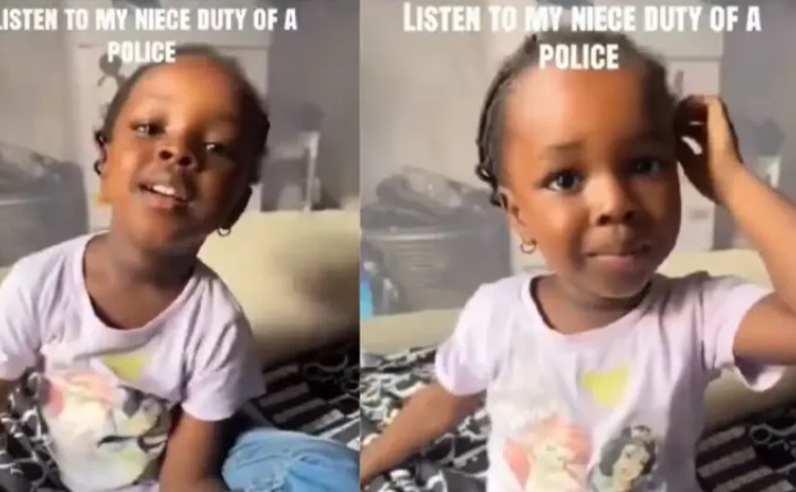 Viral Video: Little Girl Aspires to Be Police Officer to ‘Block Road and Collect Money from Keke’