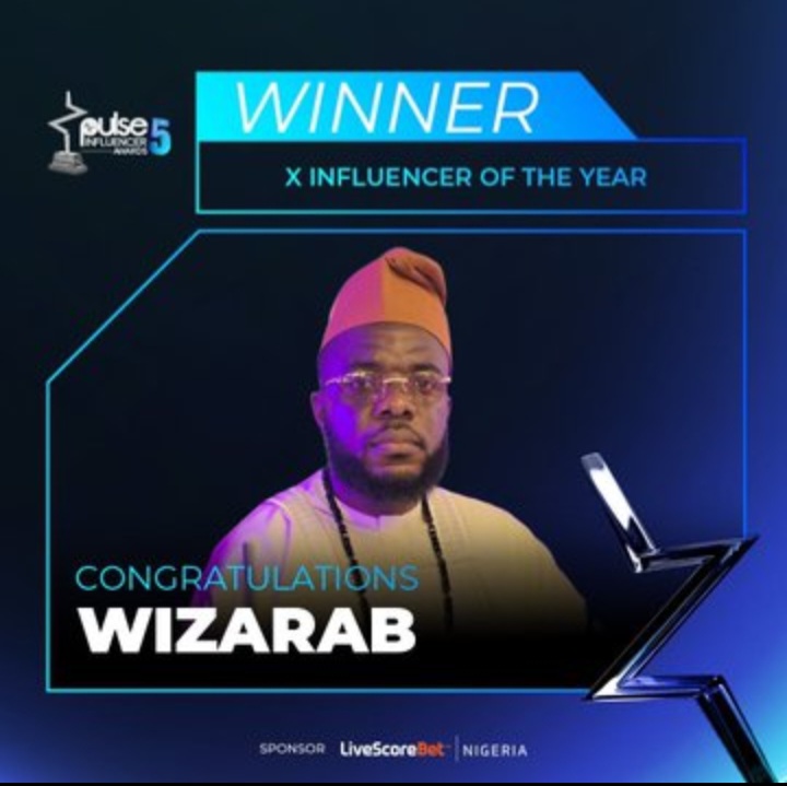 Wizarab10 Crowned X Influencer of the Year at 2025 Pulse Awards