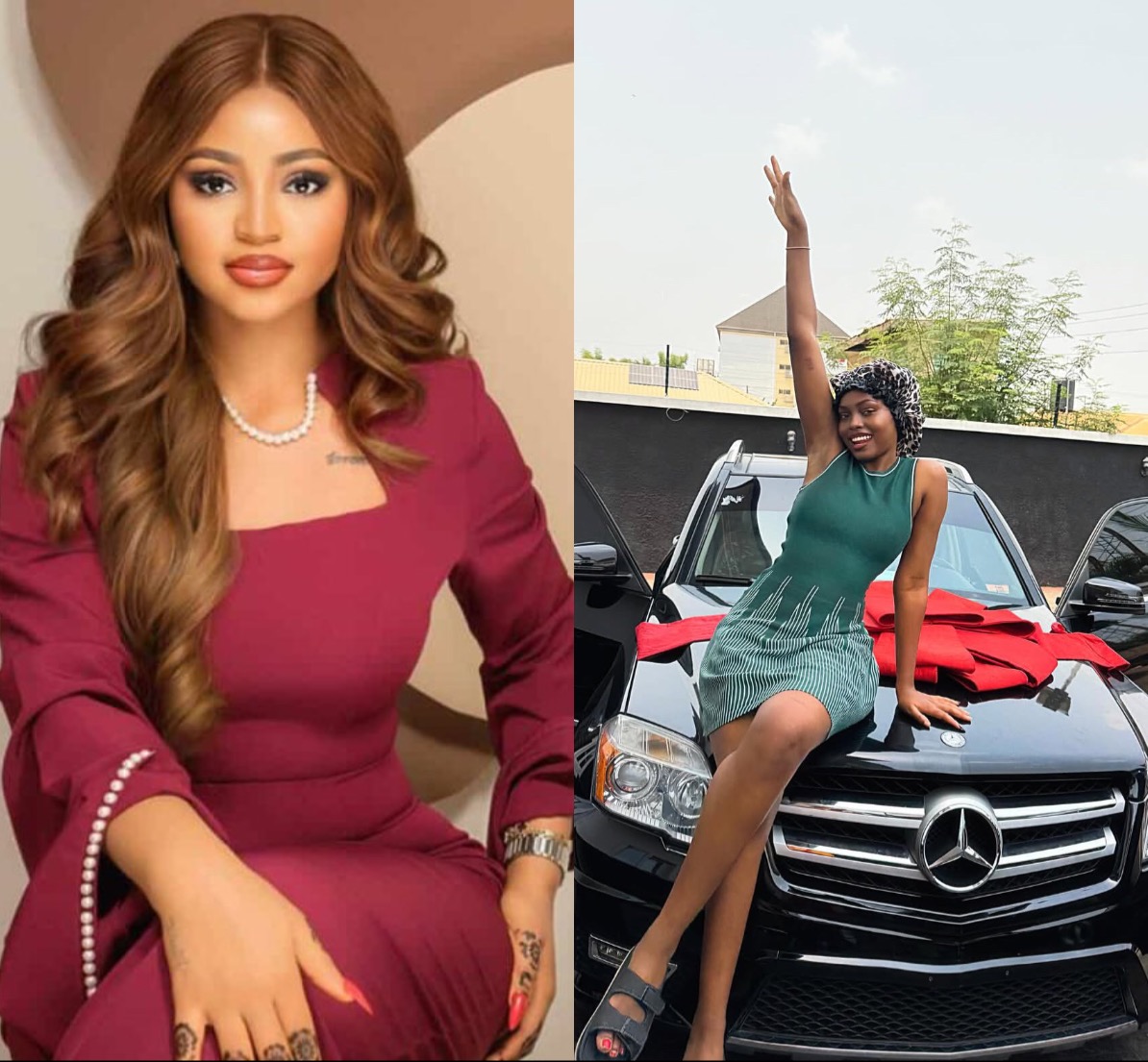 Is She Dating A Car Dealer? Reactions As Regina Daniels Gifts Sister Brand New Car After Acquiring 3 Cars For Self And Mother