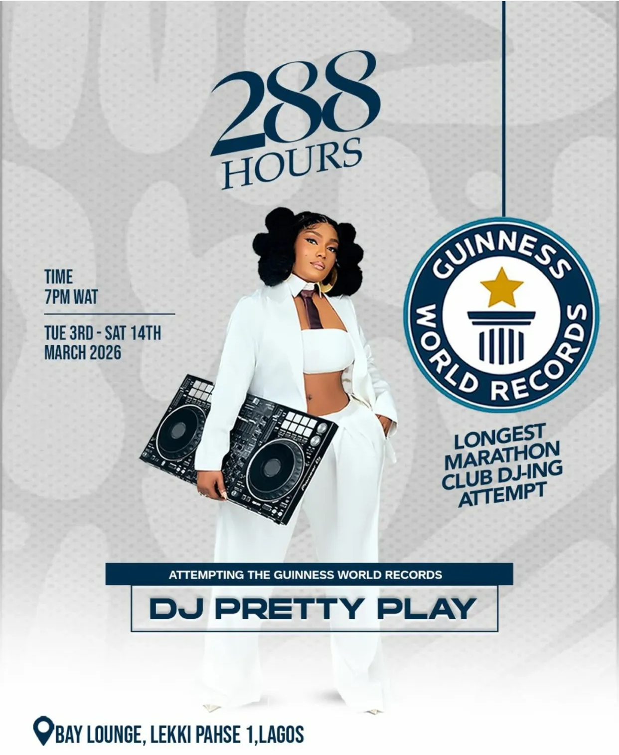 GWR: Nigerian Female DJ To Play For 288 Hours