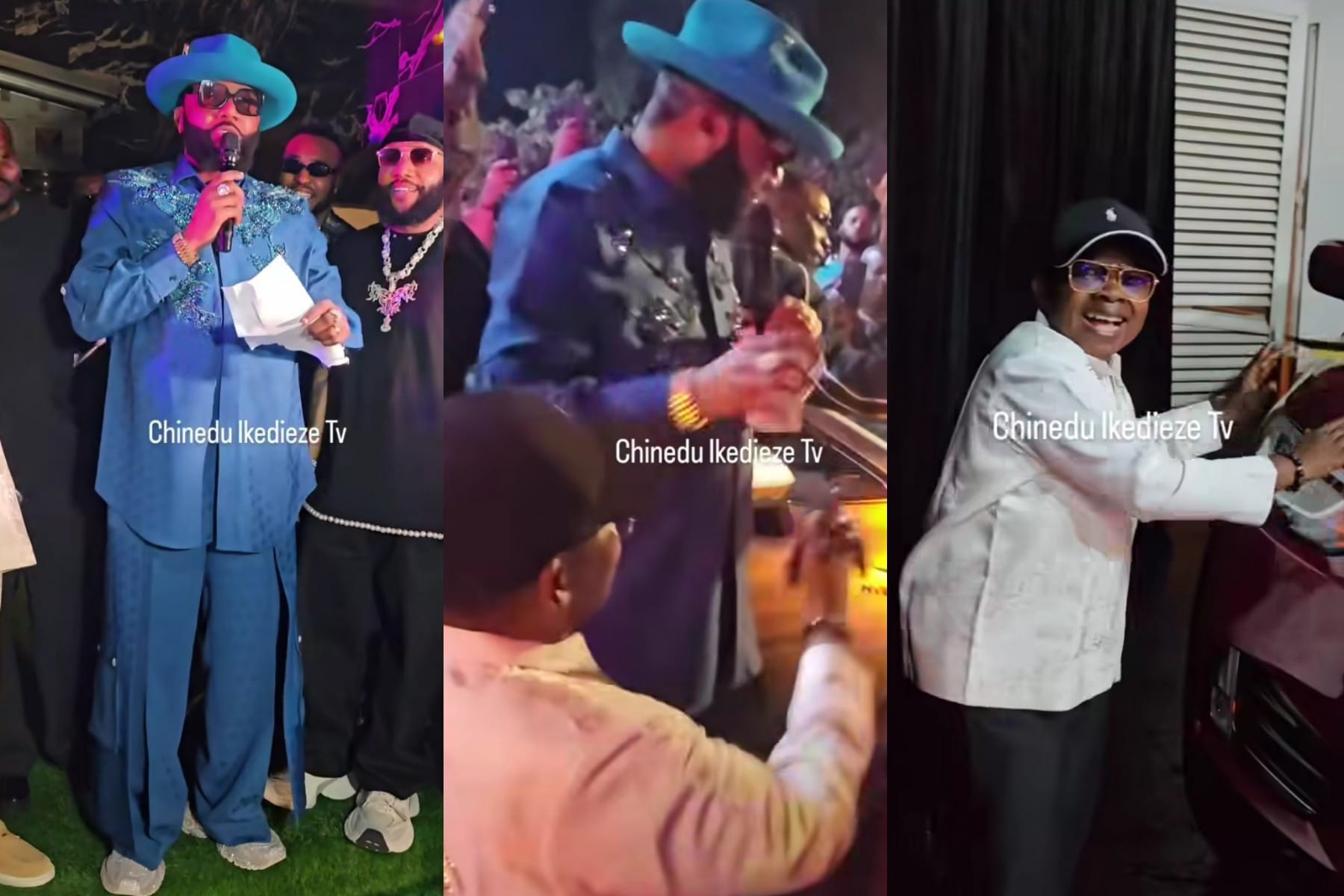 Watch Moment Billionaire E-money Gifted Actor Chinedu Ikedieze a Brand New SUV