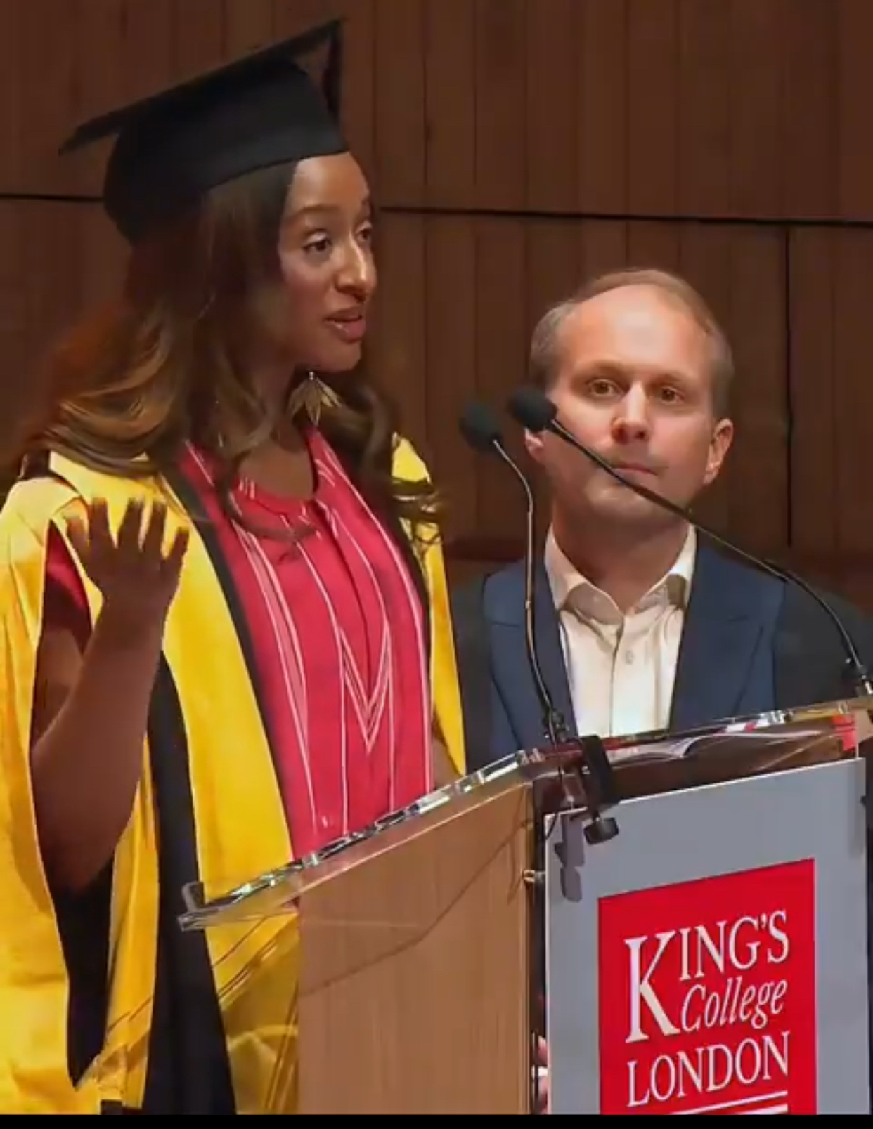 DJ Cuppy Returns to King’s College London, Quotes Davido to Inspire 2026 Graduates