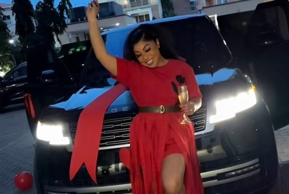 Watch Moment Rita Dominic ‘Danced Like a Child’ After Getting Huge Valentine Gift from Husband
