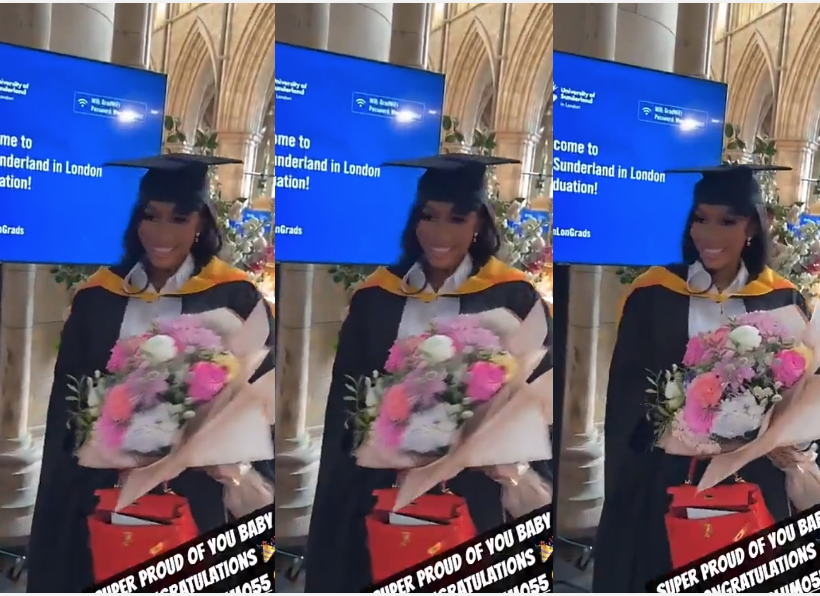 Fans Celebrate Mercy Eke’s MBA Graduation in London as Reality Star Bags Degree from University of Sunderland