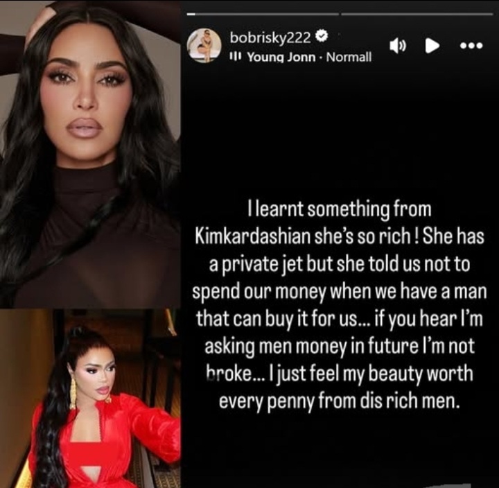 Bobrisky Reveals What She Learned From Kim Kardashian