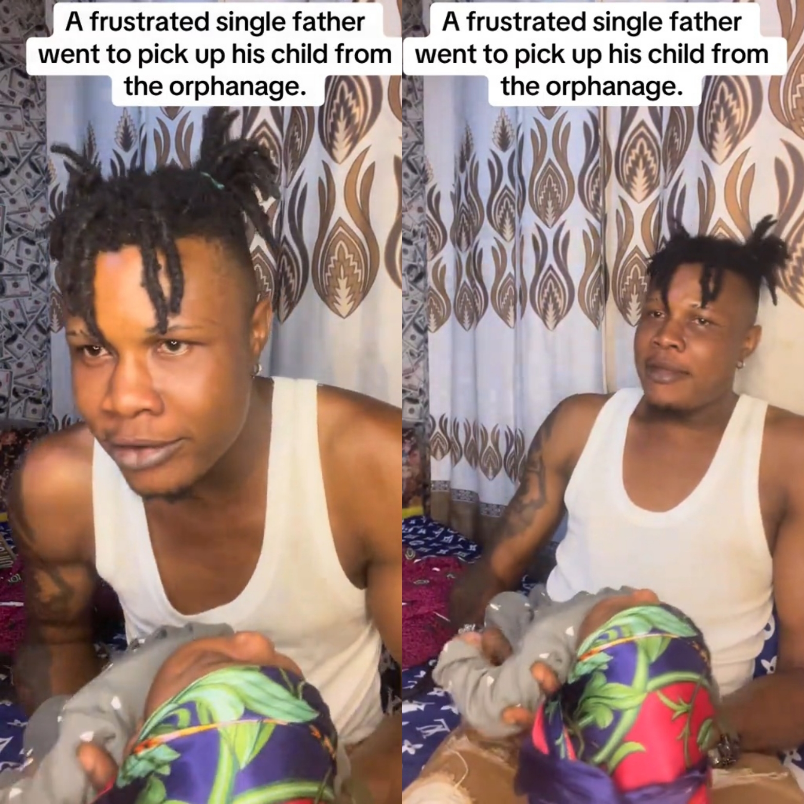 Life as Single Father: Heartbroken Nigerian Man Breaks Down, Seeks Help Following Departure of Baby Mama